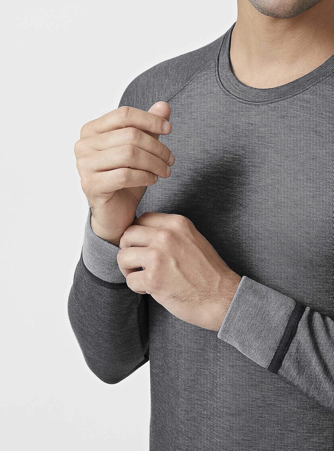 DAVID ARCHY Men's Double Layer Fleece Brushed Thermal Top & Bottom Ultra Winter Warm Stripe Thermals Set Long John with Fly at  Men’s Clothing store