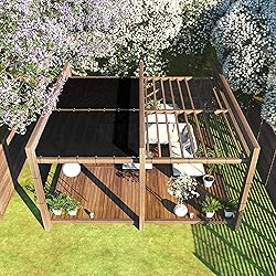 ColourTree 8' x 50' Black Fence Privacy Screen