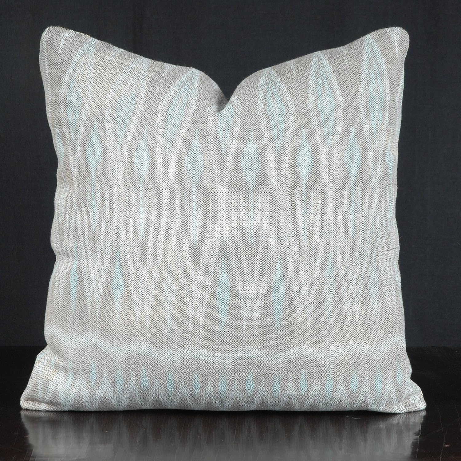 Ikat throw pillow, decorative cushion, Laos ikat tribal