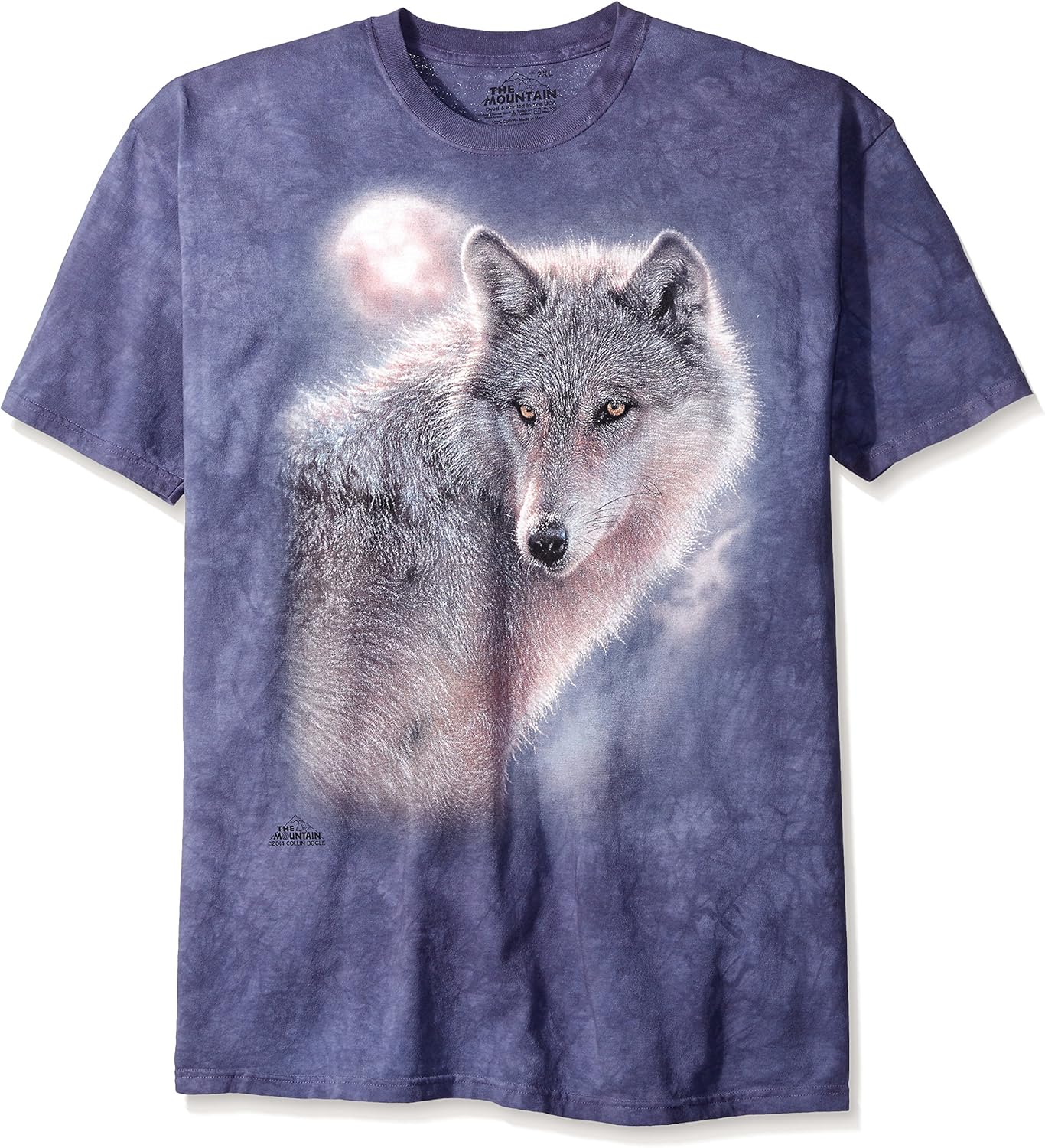 The Mountain Men's Adventure Wolf Adult T-Shirt: Amazon.co.uk: Clothing