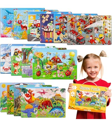 Rompecabezas De Madera Montessori Rompecabezas De Madera, Juguetes