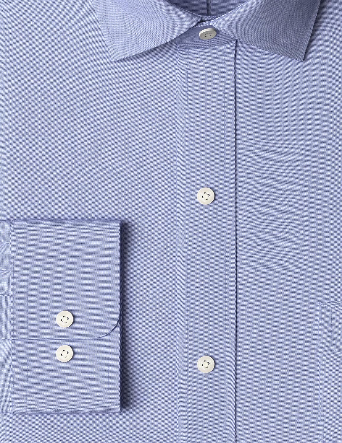 Buttoned Down Men's Classic-fit Solid Non-Iron Dress Shirt Pocket Spread Collar: Clothing