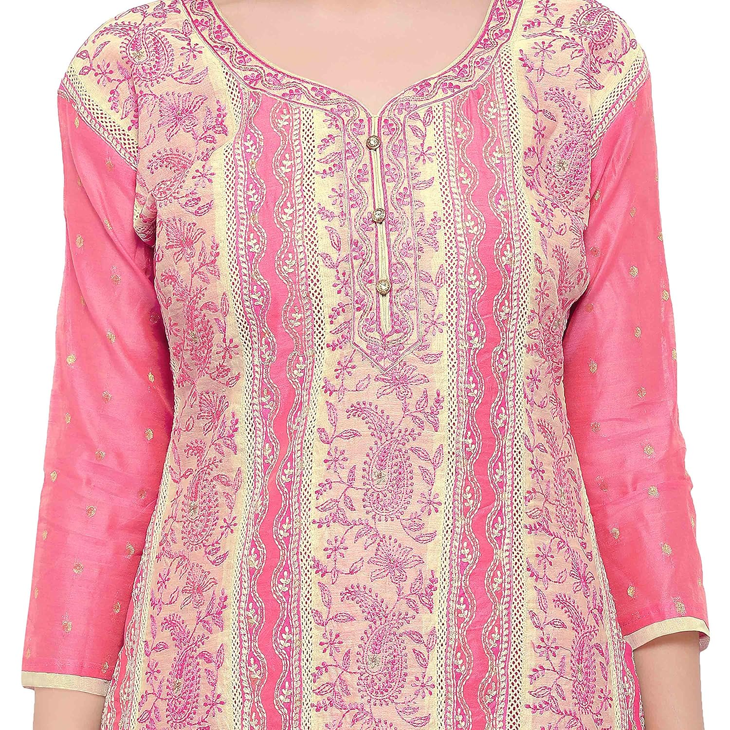 rajnandini women's chanderi embroidered dress material (joplmf4007_pink_free size)