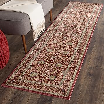 Safavieh Modische Teppich Val120 Gewebter Polyester Laufer Rot Burgund Rot 62 X 240 Cm Amazon De Kuche Haushalt