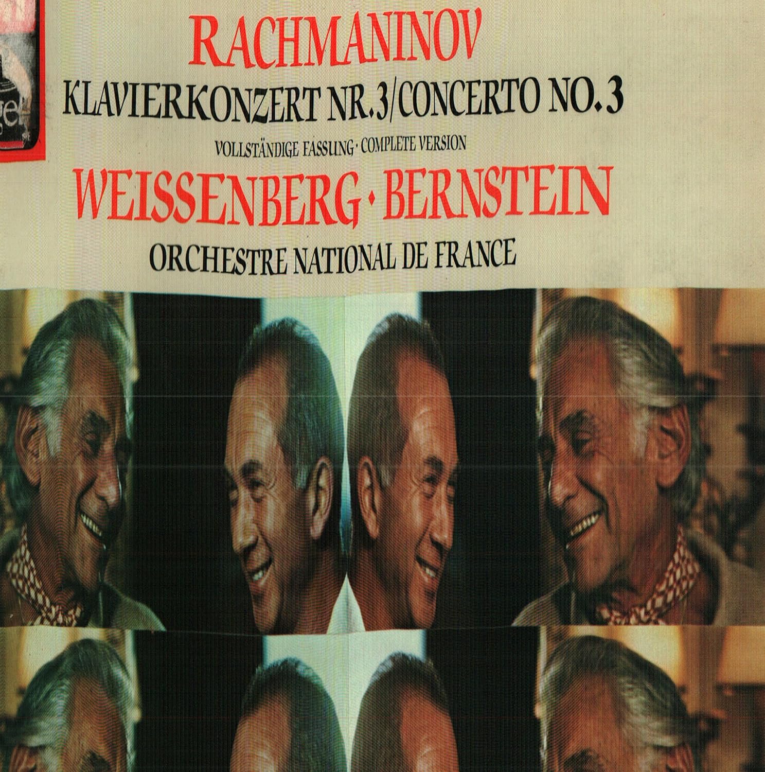 Sergueï Rachmaninov Concerto Pour Piano No 3 De Rachmaninov Weissenberg, Rachmaninov, Bernstein, Orchestre National de France