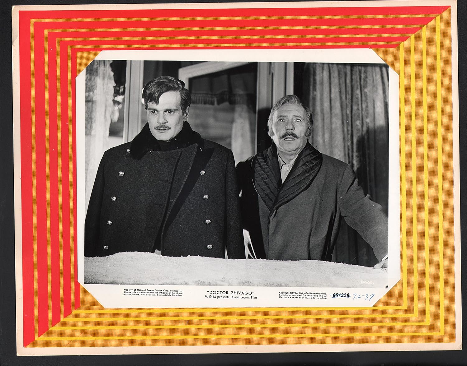 MOVIE POSTER: Doctor Zhivago Lobby Card-1972-Omar Sharif and Rod Steiger