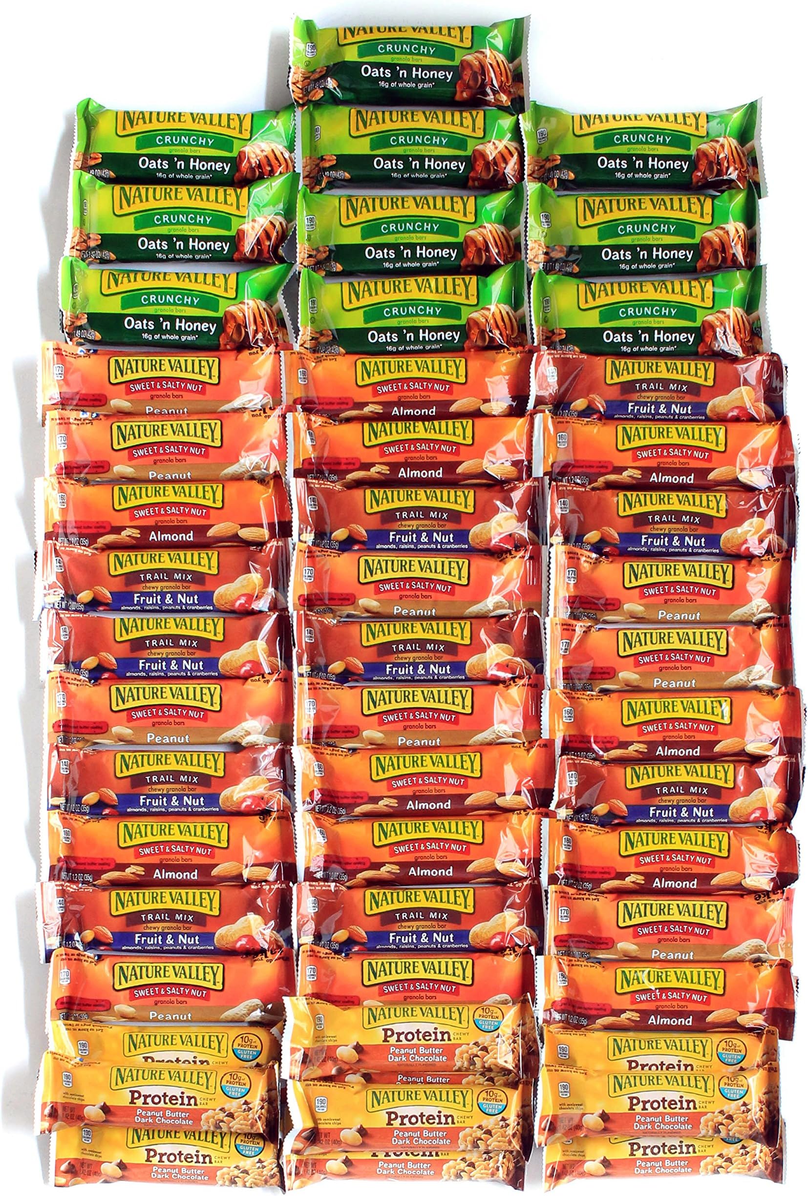 Healthy and Delicious Snack Bar Mix- Sweet & Salty 50 Granola Bars-Nature Valley