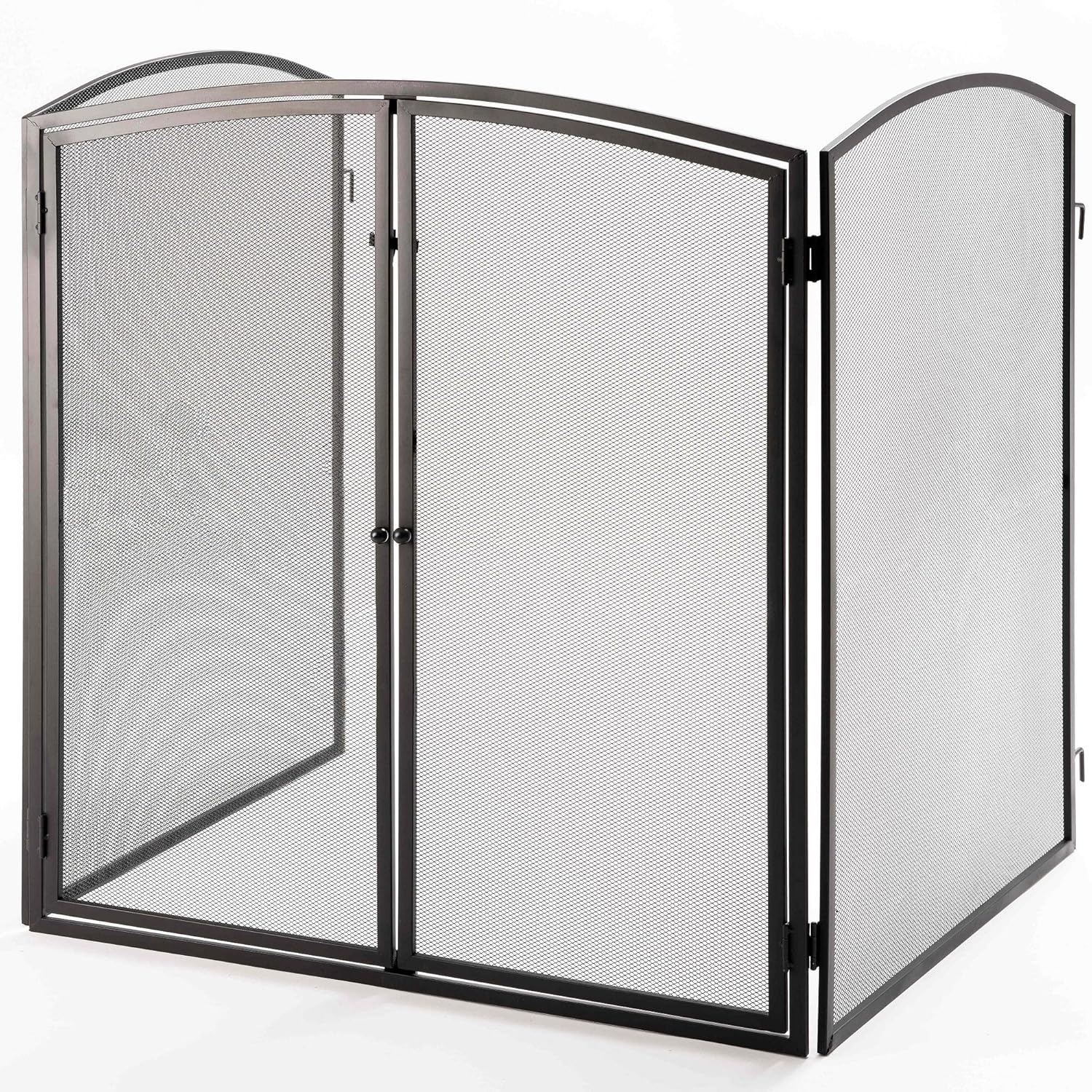 Crannog Fire Stove Guard Screen H32 Firescreen with Front Door