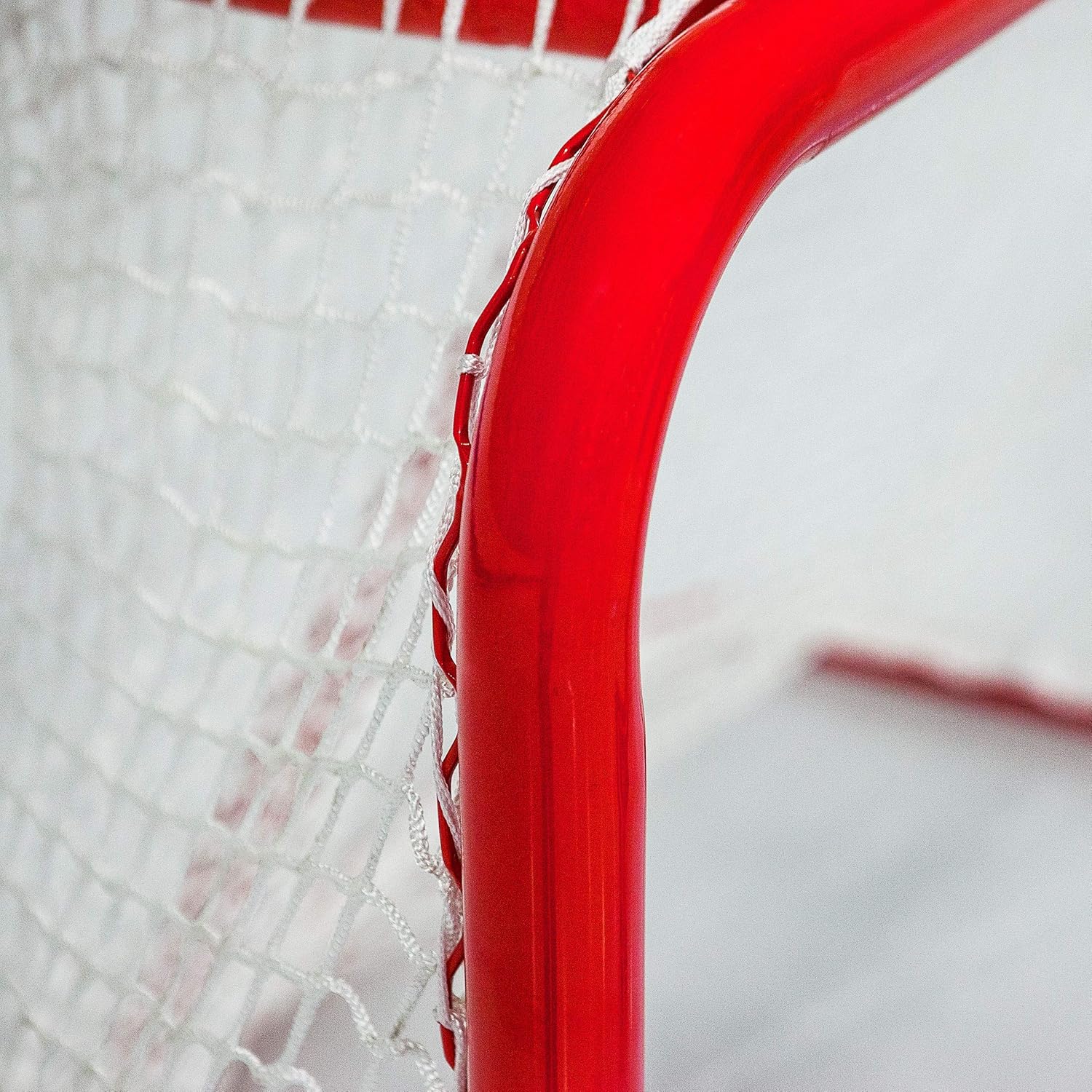 Forza Hockey Goals (6ft x 4ft) | Regulation Or Professional Hockey Goals | Galvanized Steel Frame | Professional 5mm Thick Net with 42mm Mesh | Traditional Red Frame with White Netting (Professional) : Sports & Outdoors
