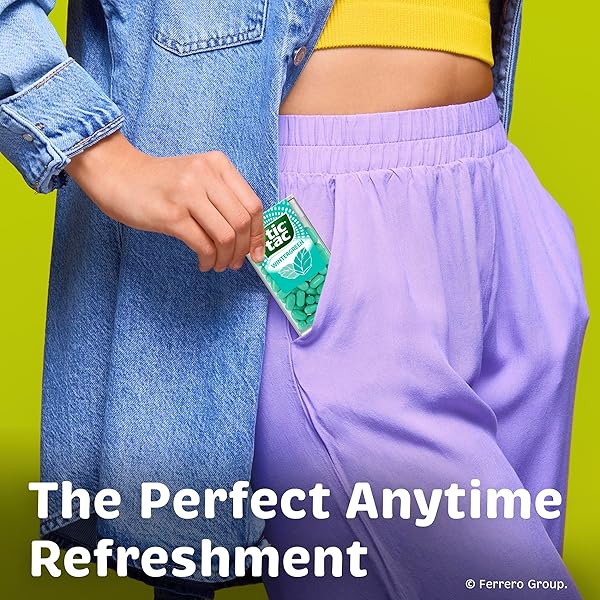 TIC TAC WINTERGREEN, ON-THE-GO BREATH MINTS, POCKET-SIZED MINTS, 100 PIECES, BULK 12 PACK, 1.7 OZ EACH