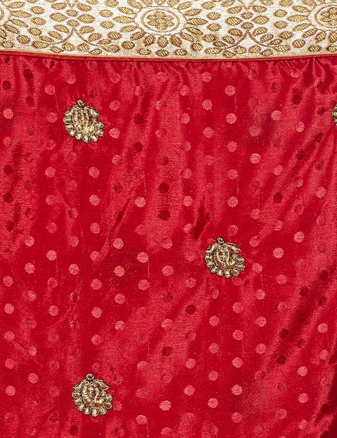 womanista women's embroidered faux crepe saree with blouse piece