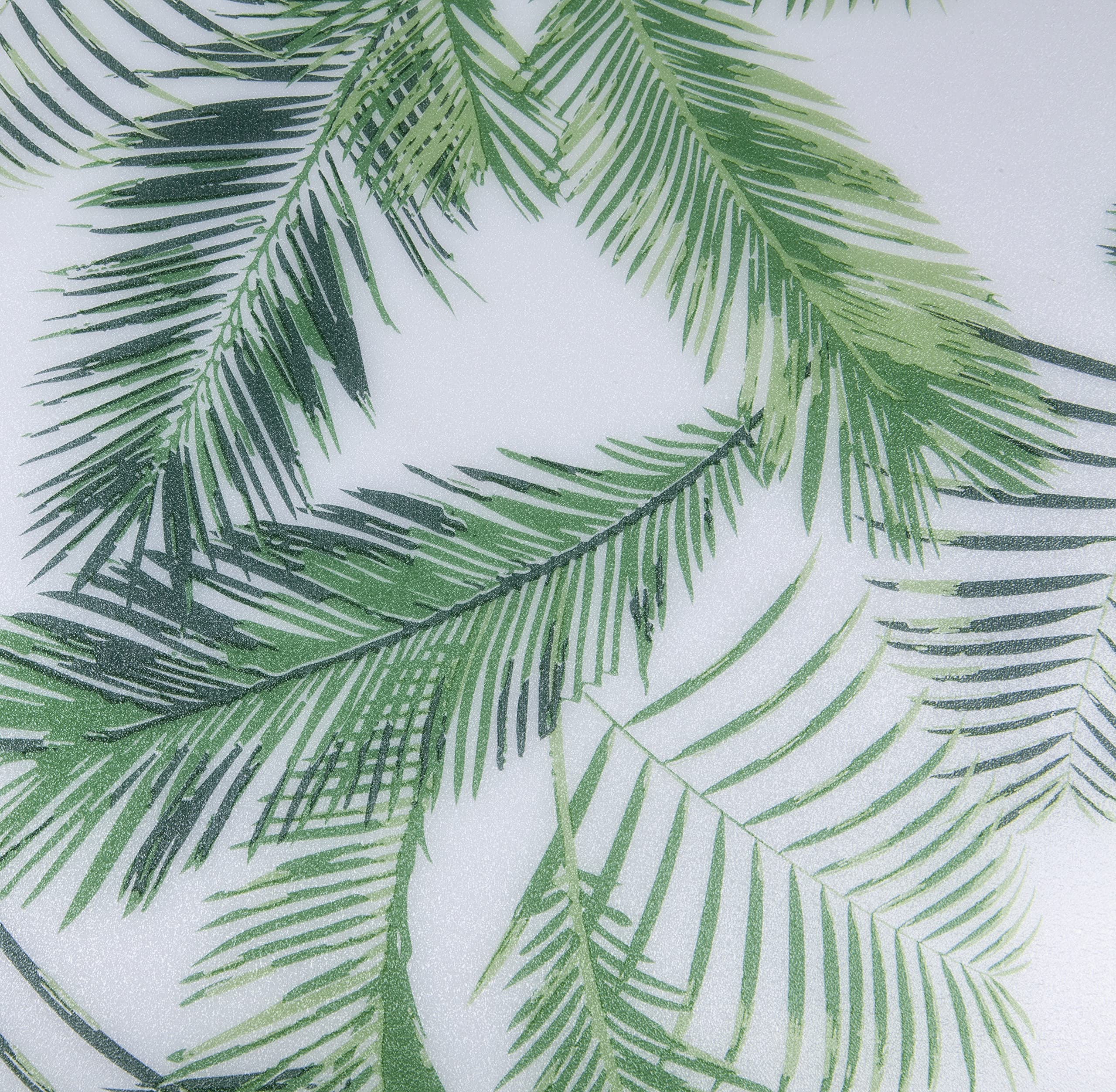 Venilia Vitrostatic Static Window Film, Palm Leaves, Privacy Film, Frosted Glass Film, Windscreen Film, Film for Shower Cubicle, Glass Decorative Film, Transparent, 45 cm x 1.5 m, 200 µm (Thickness: