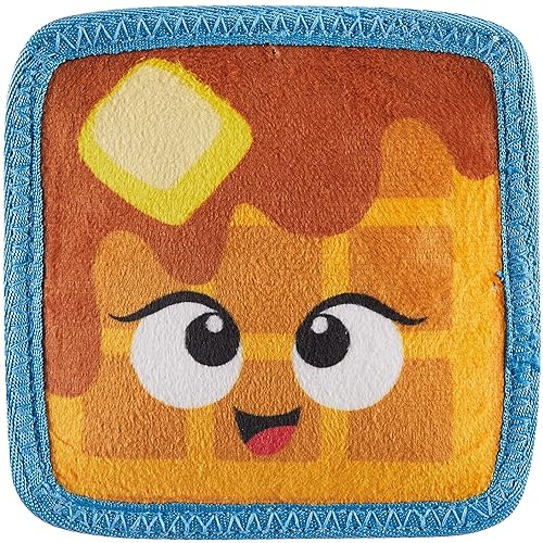 Outward Hound Tough Skinz Durable Squeaky Dog Toy with Two Tough Layers, Waffle, Multicolor, Small