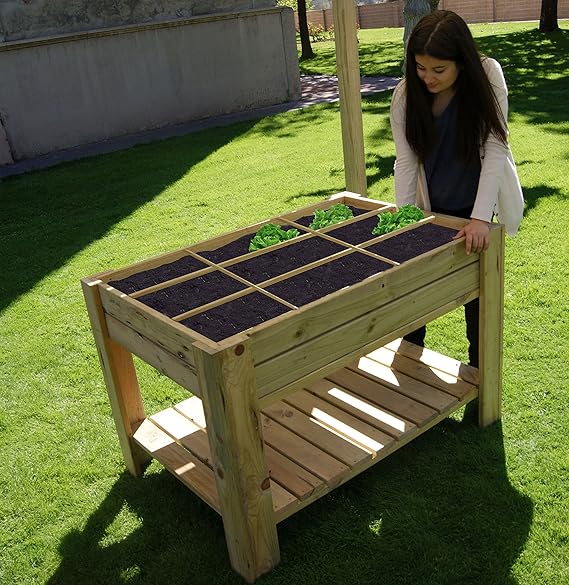 AD servicios Mesa de Cultivo Huerto Urbano con Bandeja y ...