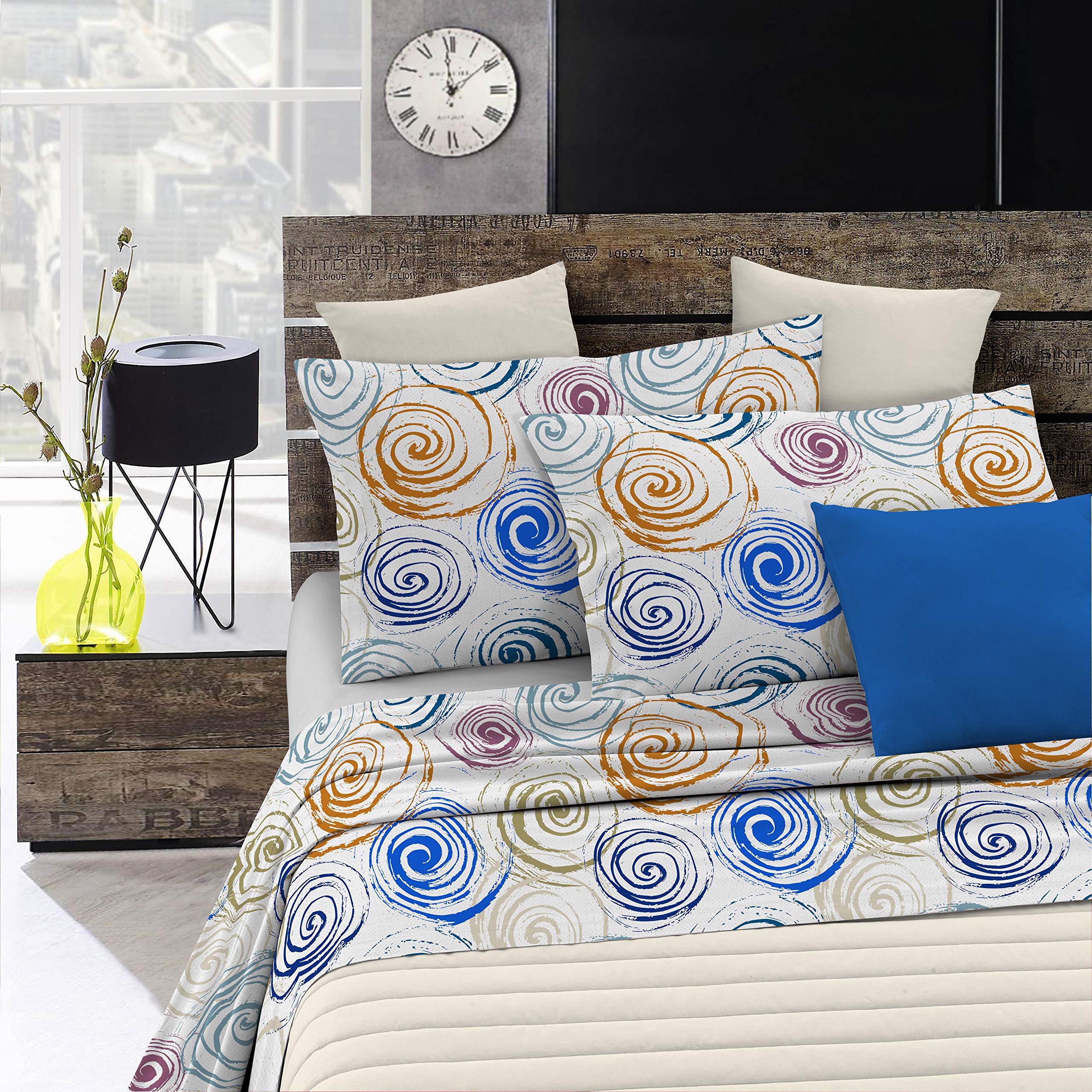 Bed Sheet Set Fashion, Spirals, Single