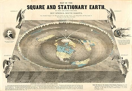 pix Tierra Plana Biblia plaza del mapa 1893 y tierra estacional mapa de la biblia del mundo que condena la teoria del globo de la tierra voladora y ninguno la sustenta