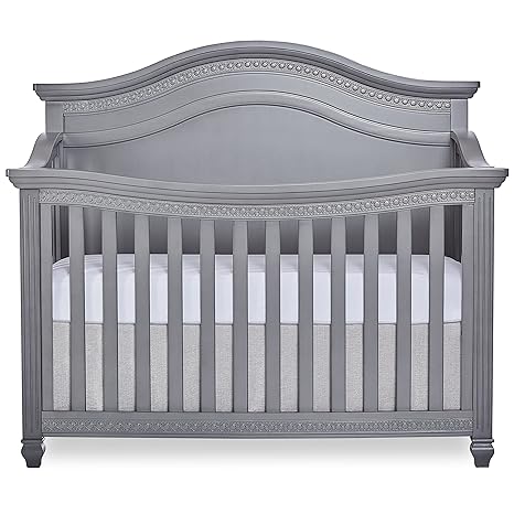 evolur madison 5 in 1 curved top convertible crib