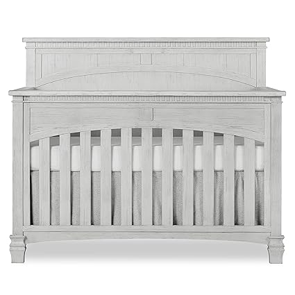 evolur santa fe crib storm grey