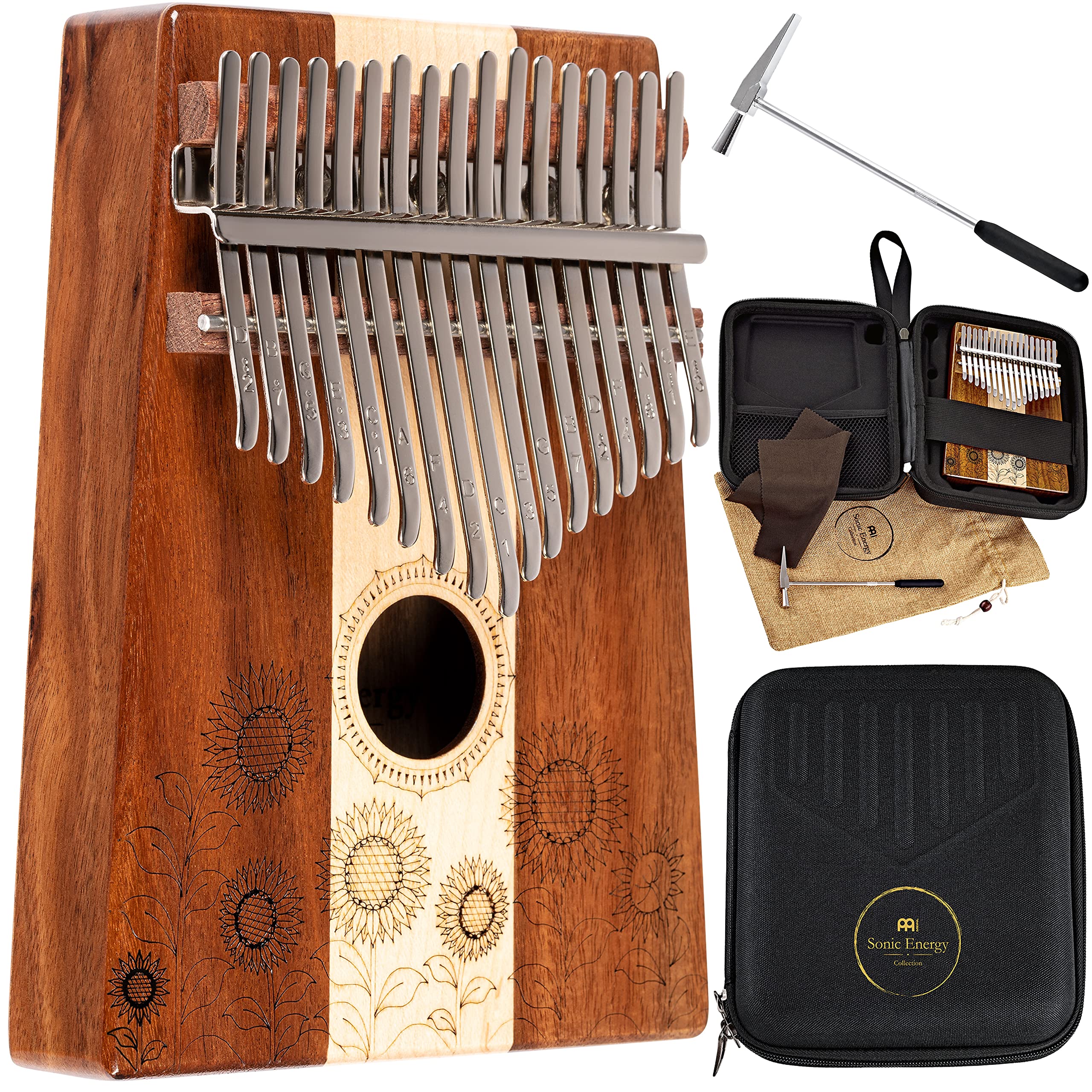 Kalimba Thumb Piano, 17 Keys — Includes Tuning