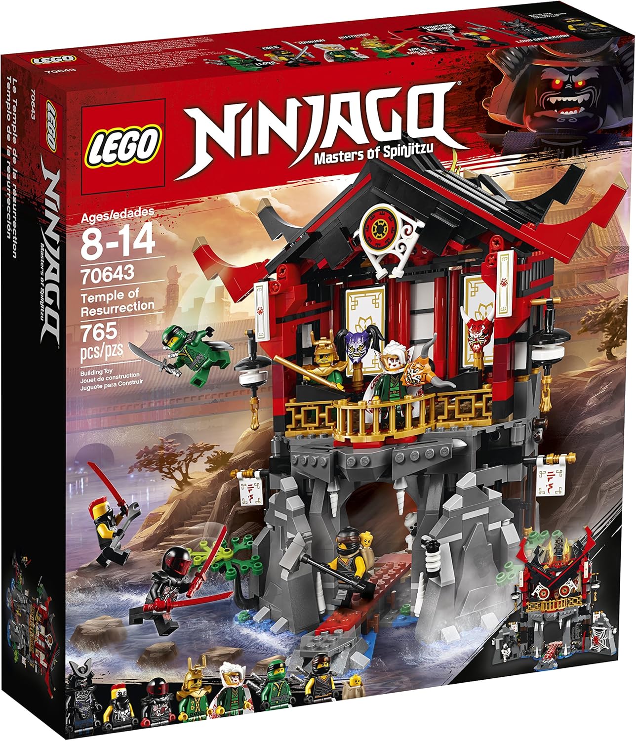 LEGO NINJAGO Temple of Resurrection 70643 Building Kit (765 Piece)