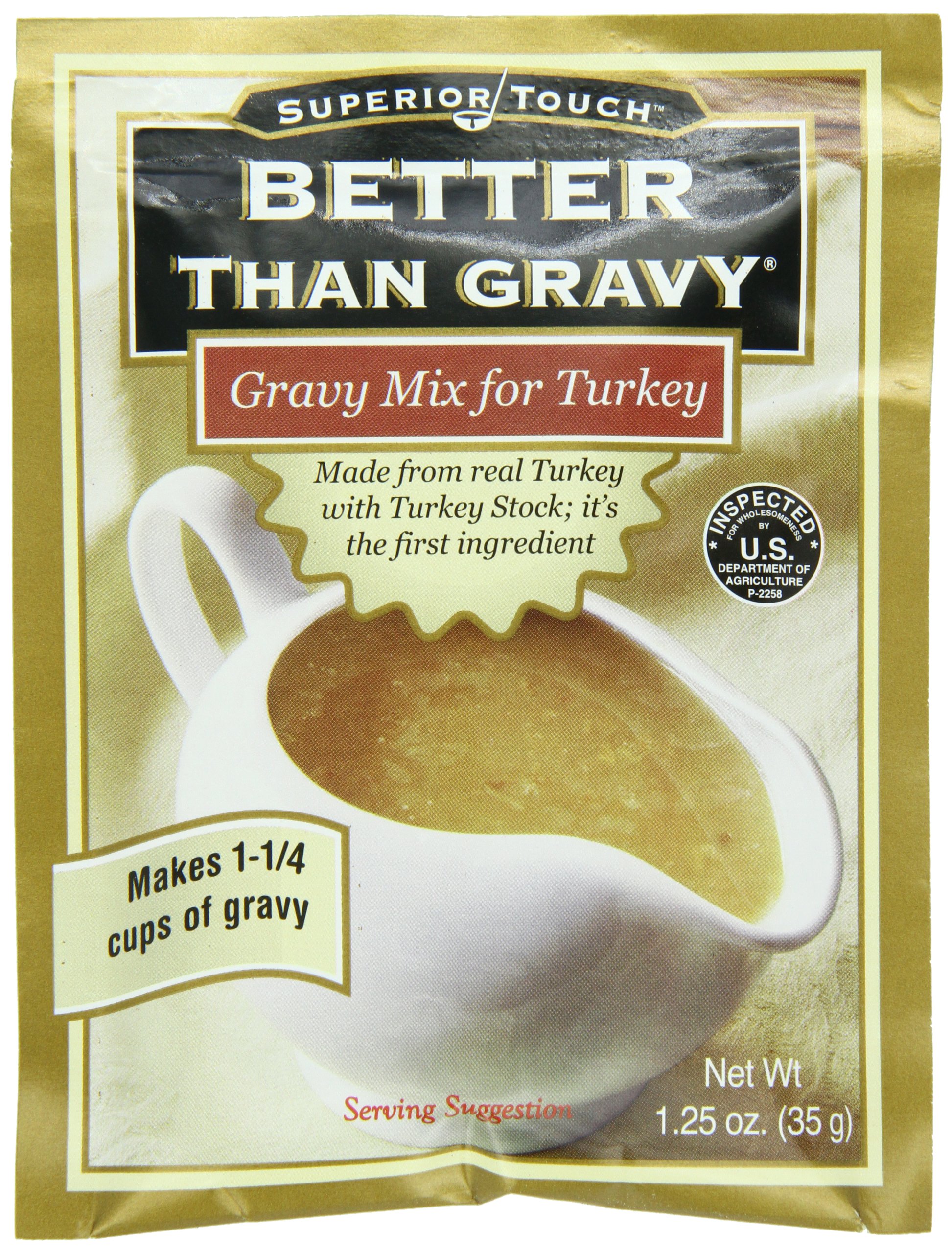 Better Than Gravy Gravy Mix Turkey, 1.25-Ounce (Pack of 12)