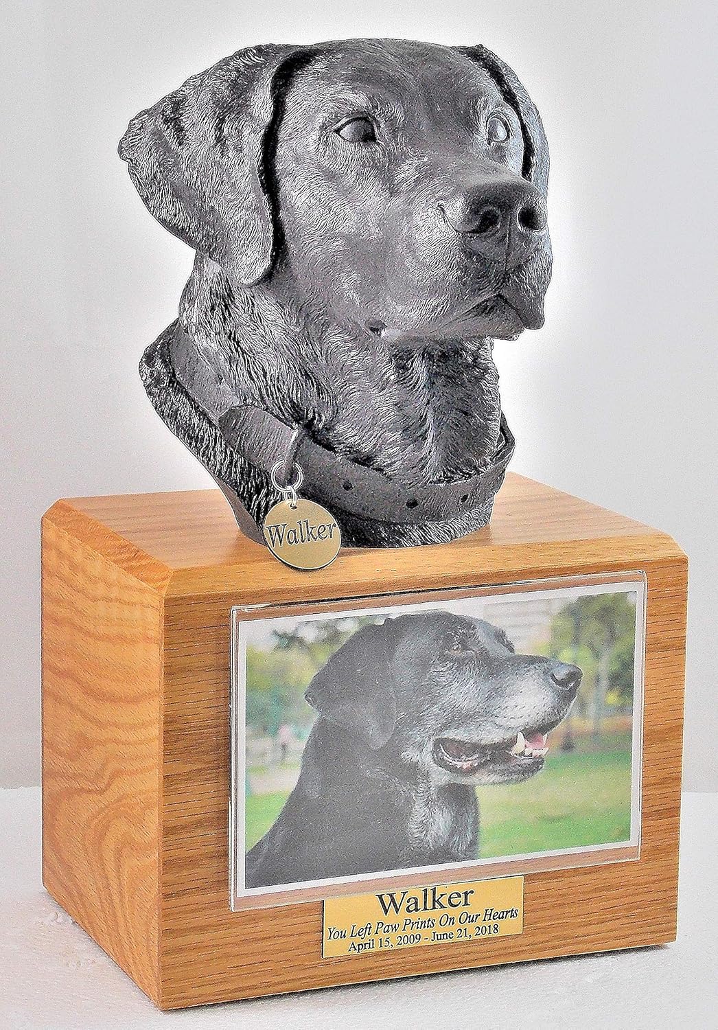 black lab urn
