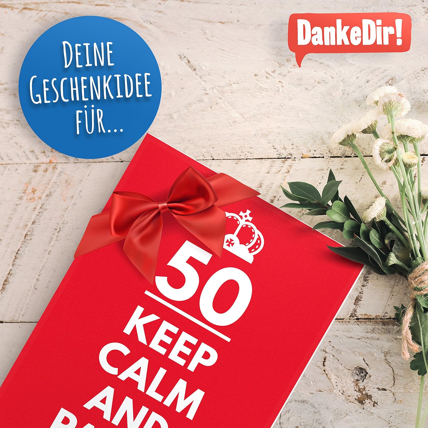 Idee Per Festeggiare 50 Anni Decorazioni per interni 50 anni Keep Calm Party on regalo per 50