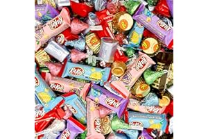 CRAZYOUTLET Chocolate Candy Assortment KITKAT Bars, REESESCups, HERSHEY'S KISSES, Bulk Pack 4 Pounds (About 190 Count)