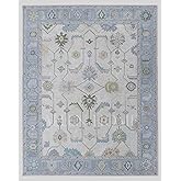 Hand Tufted Oushak Traditional Wool Area Rug 8' x 10' - Durable - 100% Wool - Living Room, Dining Room, Bedroom, and Entryway