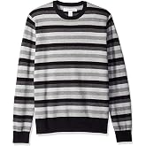 Amazon Essentials Men's Cable Knit Long-Sleeve Crewneck Sweater, 100% Cotton, Big &amp; Tall Options Available
