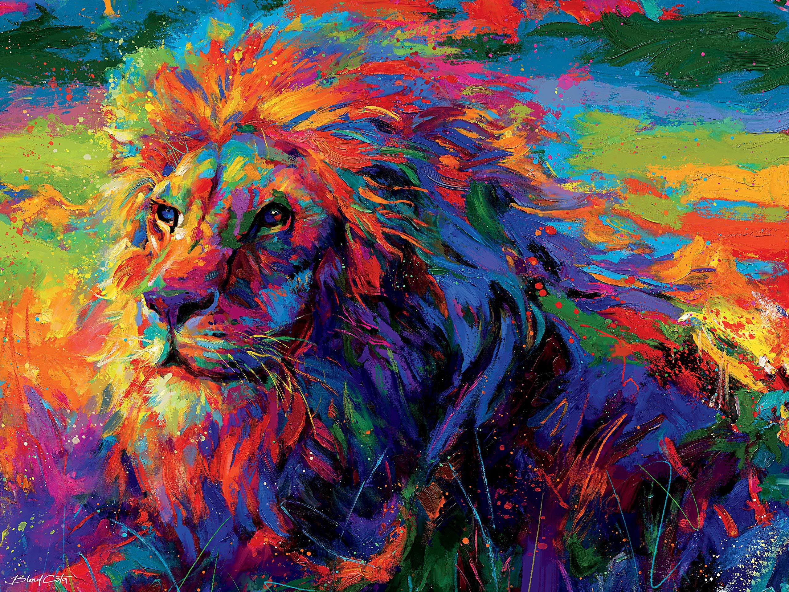 Ceaco 2427-2 Blend COTA King of The Jungle Puzzle - 550Piece