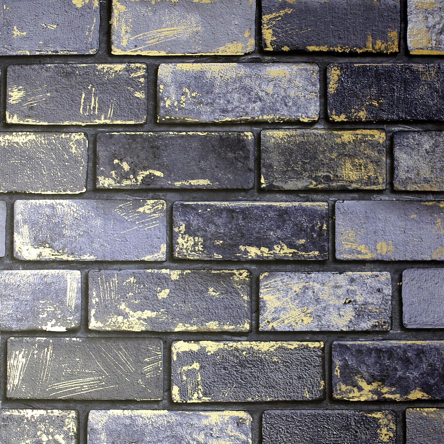 Arthouse Metallic Brick Wallpaper, Blue Amazon.co.uk Kitchen & Home