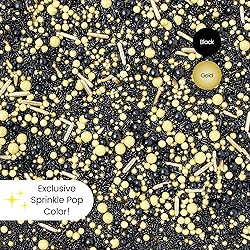 Sprinkle Pop Black Gold Sprinkle Mix| Black and