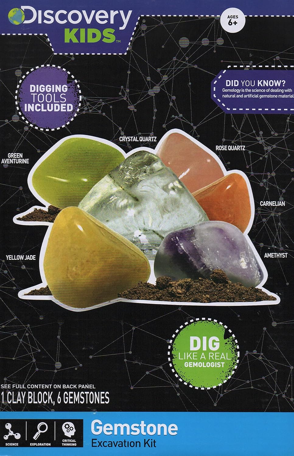 gemstone excavation kit science by me