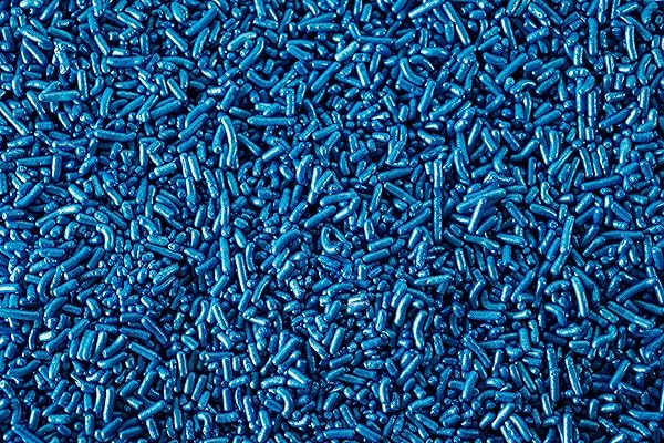 SHIMMER PEARLIZED BLUE SPRINKLES-DAIRY FREE,GLUTEN FREE,EGG FREE,VEGAN,SOY FREE,NUTS FREE,KOSHER,LARGE,BULK CANDY,CUPCAKE,COOKIES AND CAKE TOPPER,JIMMIES,