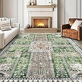 YARNSCAPE Vintage 4' x 6' Washable Area Rug - Stylish Indoor Rug for Living, Dining or Bedroom - Lightweight Carpet with Non-