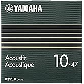 Yamaha Acoustic Guitar Strings, Extra Light (010047), 80/20 Bronze GSA10