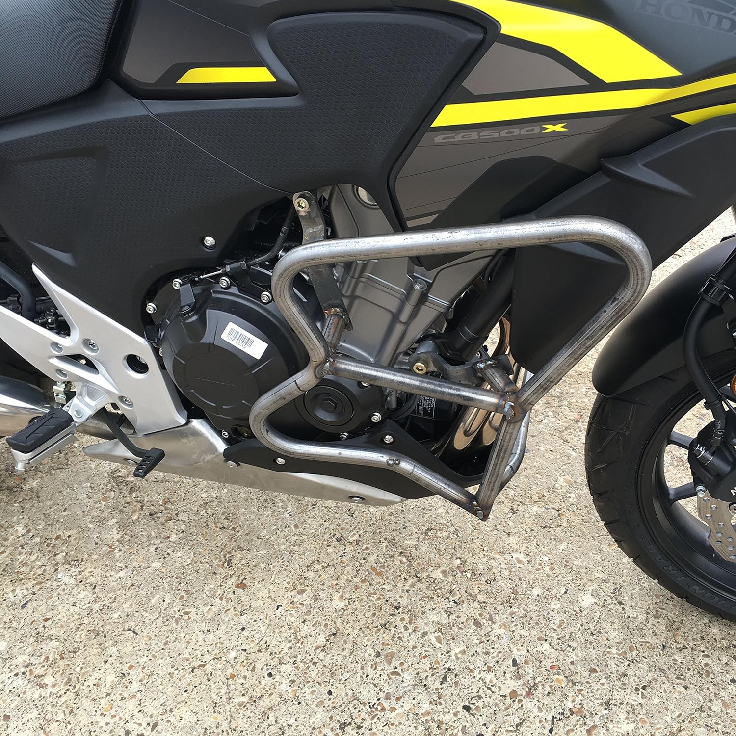 TRex Racing 2013 2016 Honda CB500X Engine Guards Crash Cages Bars Black Pucks