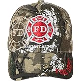Fire Department First in Last Out Cap - Firefighter Gift - Embroidered Hat