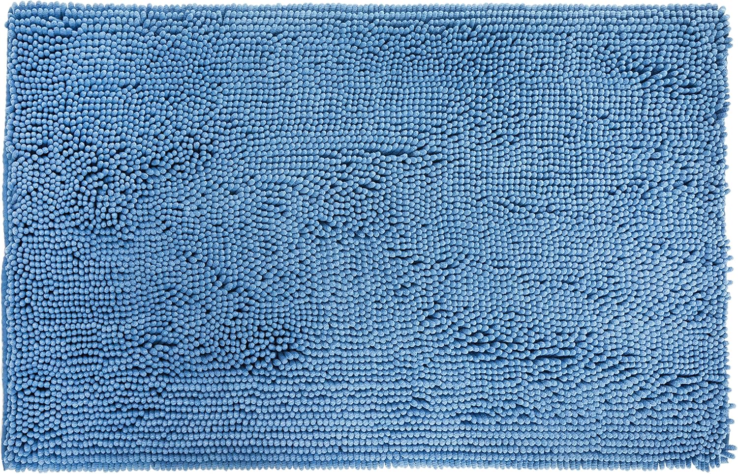Basics Non-Slip Microfiber Shag Bathroom Rug Mat, 21" x 34", Platinum: Home & Kitchen