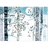 Owl in Moonlight Deluxe Boxed Holiday Cards (20 Cards, 21 Envelopes)