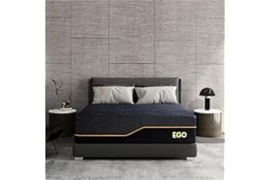 Dyonery Firm King 14 Inch Memory Foam Mattress in a Box, Cooling Knit Fabric Cover, Copper Memory Foam, Made in The USA of US Foam, CertiPUR-US Certified, 76”x80”, Black