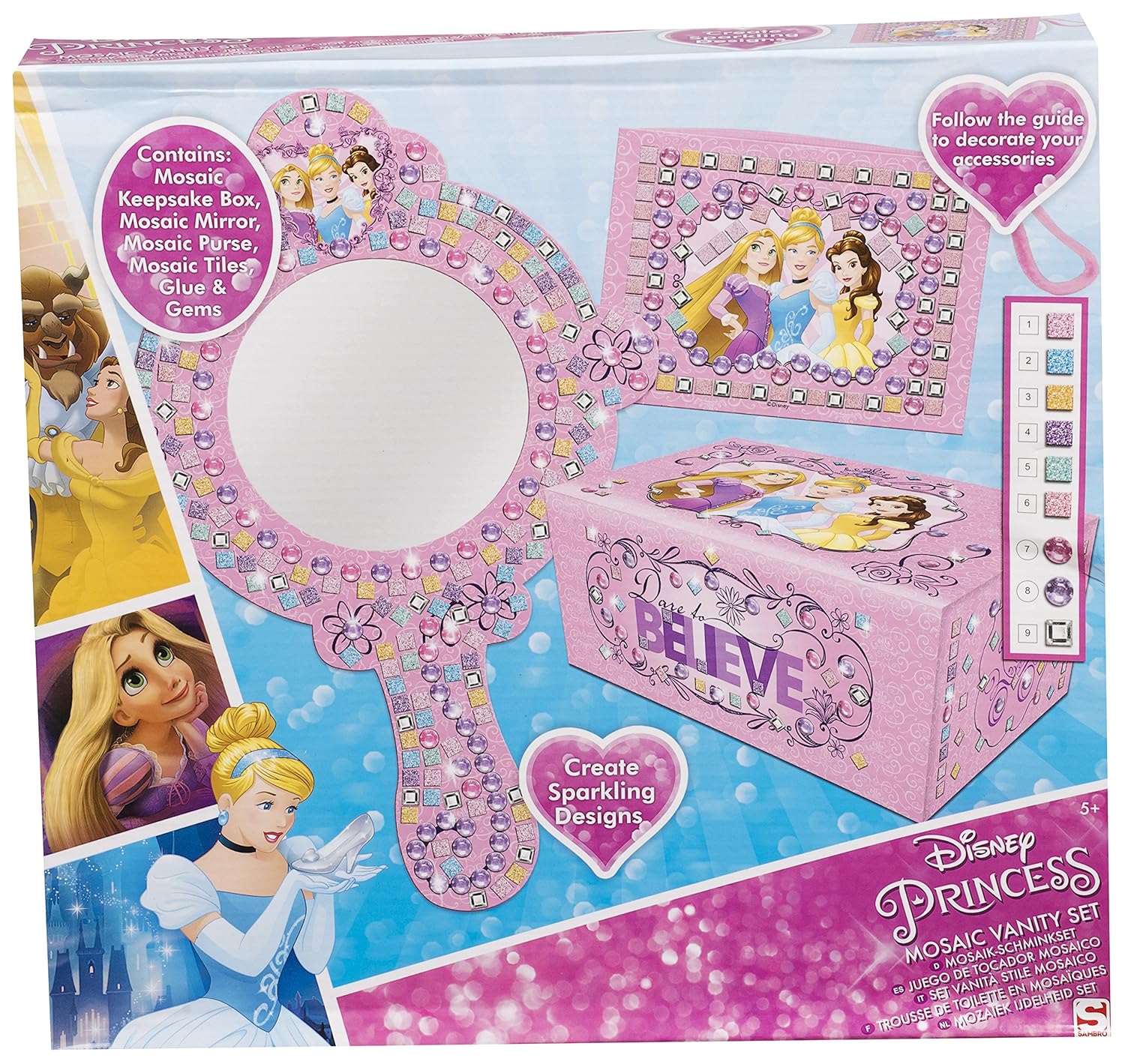 Disney-Princess Kids Princess Art Set Beauty And The Beast Belle ...