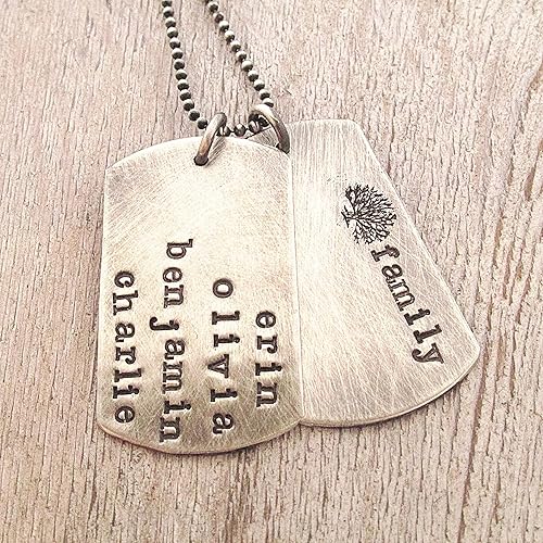 dog tag necklace with name