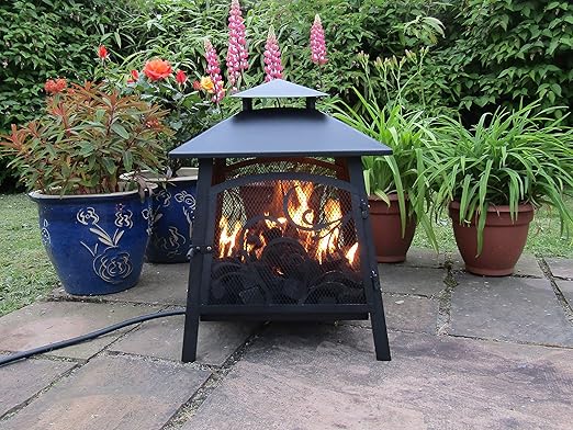 Festival Fires Limited Pagoda Gas Fire Pit Real Flame Lpg Patio