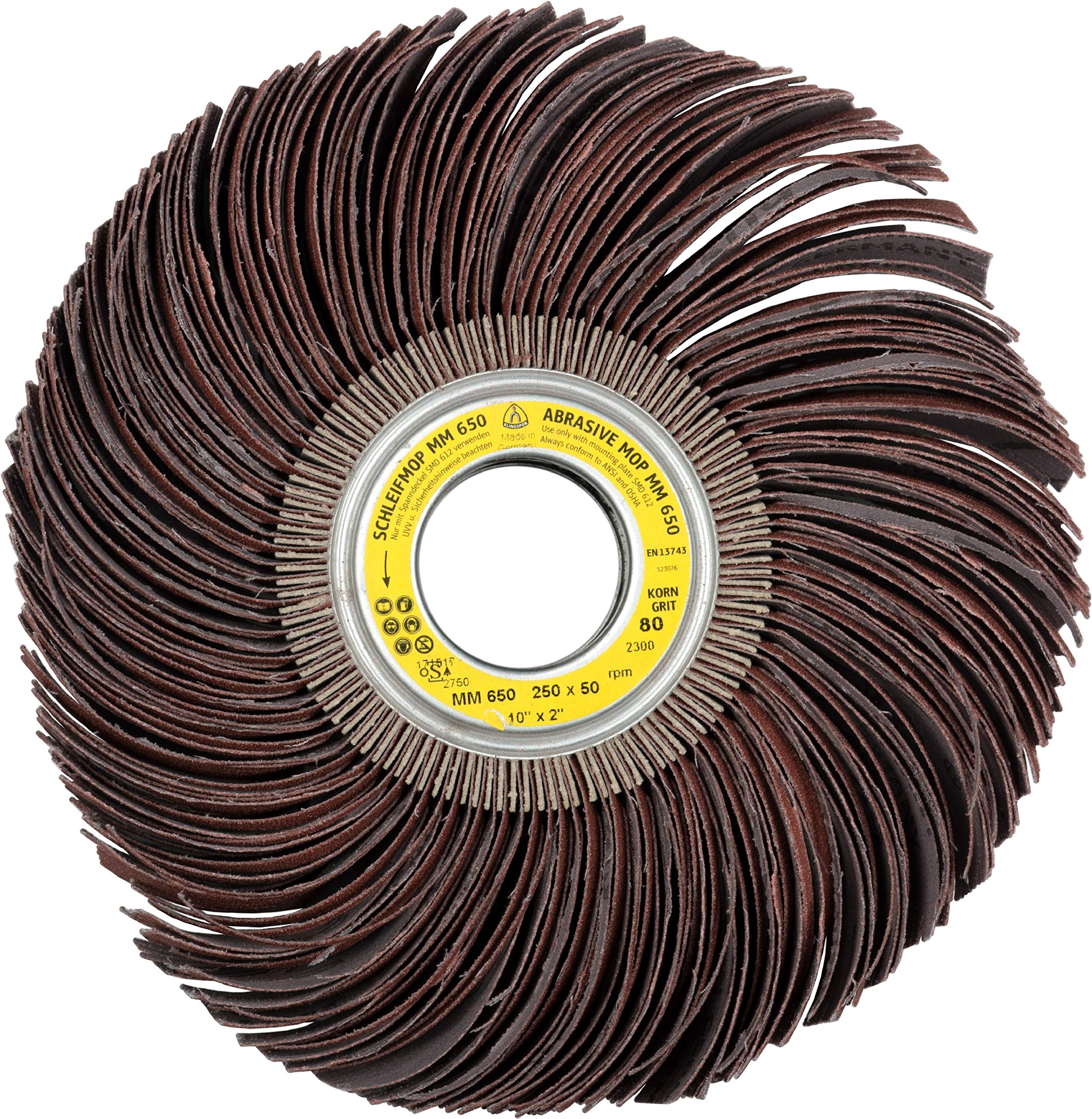 Klingspor 2740 mm 650 LS 309 JF 250 x 100 mm 120-Grit Abrasive Mop Wheels, Volume 1