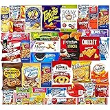 Ultimate Snacks Care Package Comes in Beautiful Gift Box- (40 count) Bulk Variety Sampler, Chips, Cookies, Bars, Candies, Nut