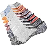 Mottee&Zconia No Show Sock Low Cut Ankle Short Socks for Men Basic Casual Anti-skid Cotton Socks with Non Slip Grips