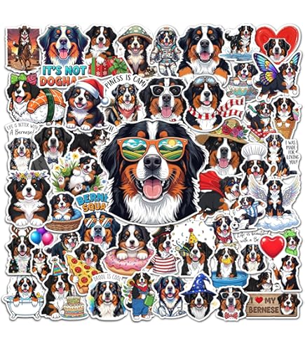 Majestic Bernese Mountain Dog in Detailed Clean Design | Premium AI