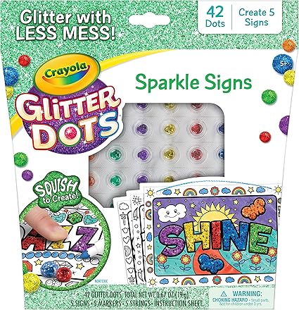 Amazon.com: Crayola Glitter Dots 